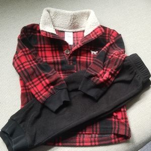 Bnwot 12m Carters UNISEX matching fleece set
